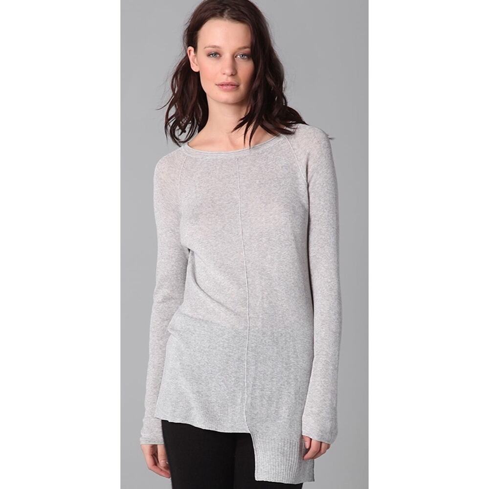 T by Alexander Wang Loose 1x1 Ribbed Knit Tunic L